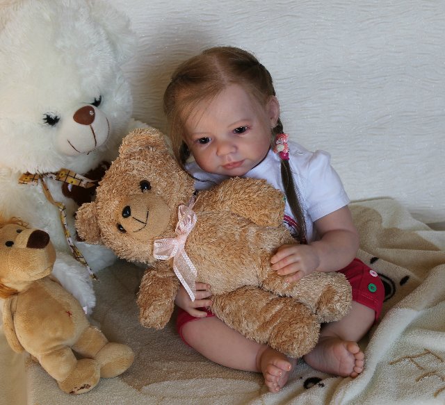 Моя милая Мариночка! Малышка реборн из молда Camille