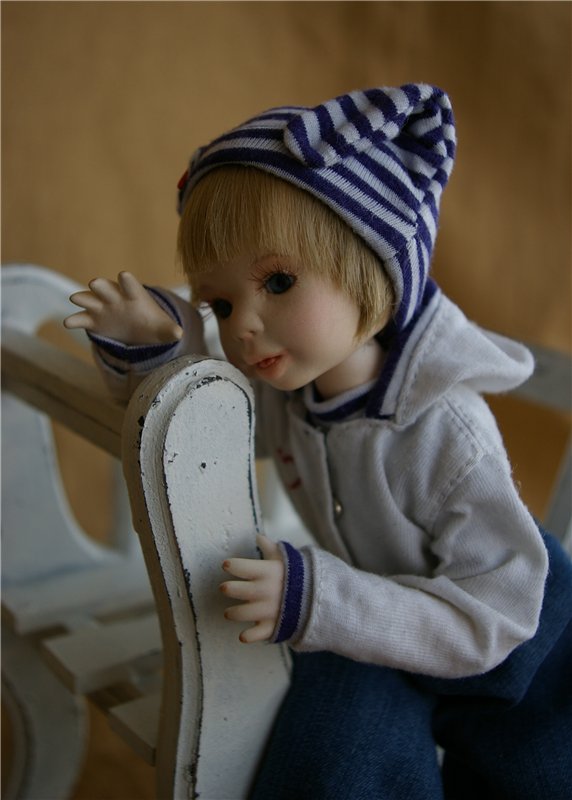 С днем рождения "Вера". Шарнирная авторская кукла (фото 4)