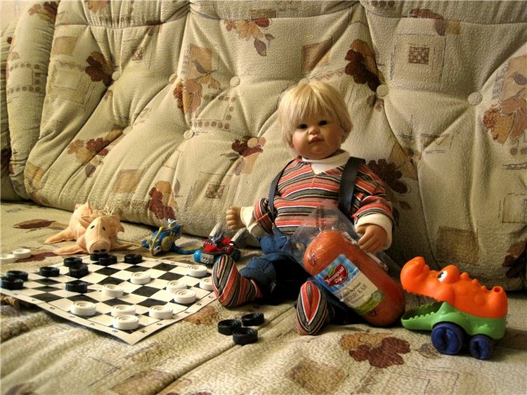 Пончик Эдер. Радость встречи. Коллекционна кукла Susi Eimer