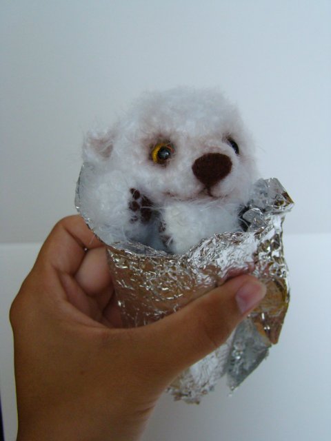 Мишка-эскимо. Игрушка вязанная крючком Ольги Чернухо (фото 5)