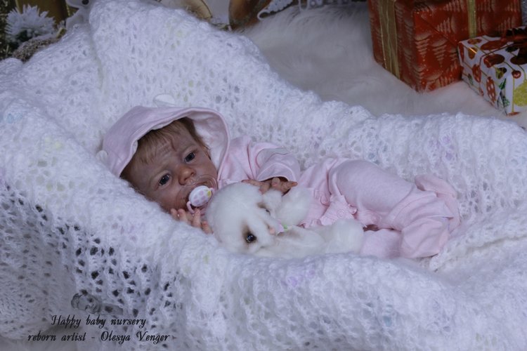 Моё предновогоднее чудо, моя Карлотта. Кукла реборн Олеси Венгер