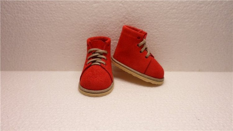 Ботиночки из кожи нового размера: 4,7 см на 2,2 см (фото 3)