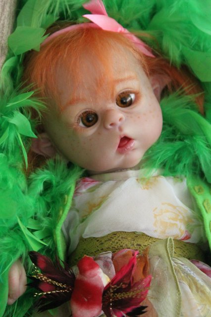 Чудо в перьях, кукла-реборн Элины Кудрявцевой