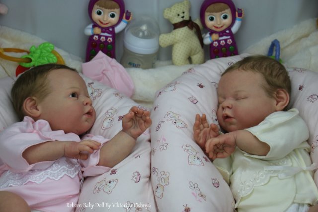 Близняшечки Ноа... Куколки реборн Виктории Вишни