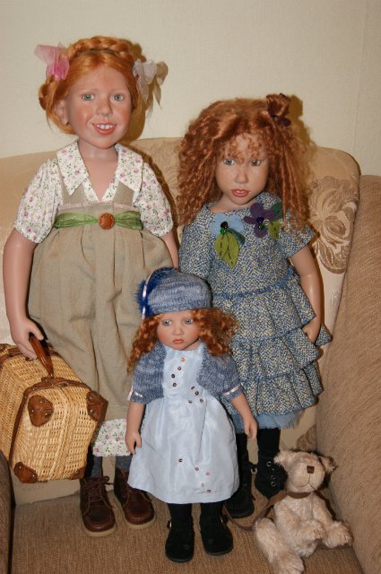 Рыжики Звергназе - Ильва, Гретелизе и Алекса. Коллекционные куклы