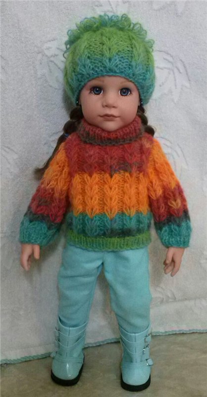 Теплые платьица для девочек Готц (фото 10)