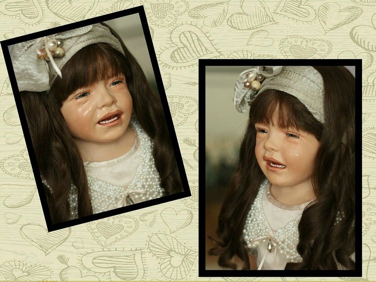 Девочка, которая все время плачет или авторская кукла Сюзан Липл (Susan Lippl)