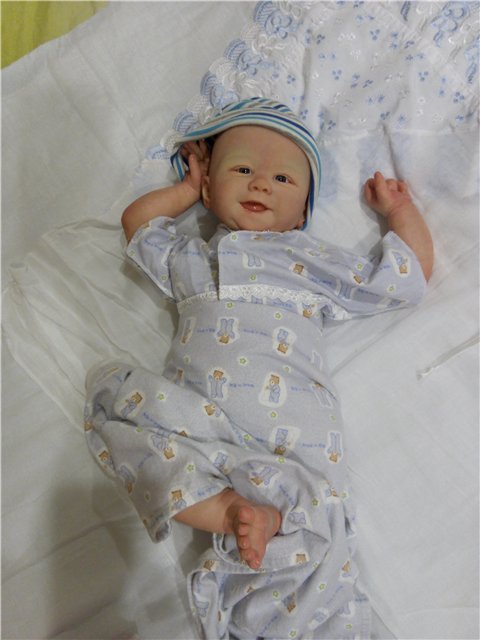 Кукла реборн Улыбашка от Фабера (фото 7)