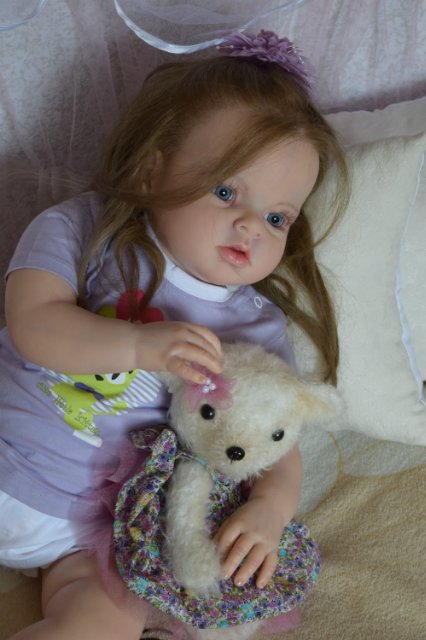 Моя первая большая девочка реборн Ариша