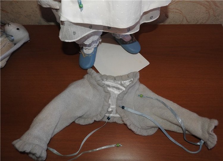 Трио в кардиганах. Куклы Hildegard Gunzel