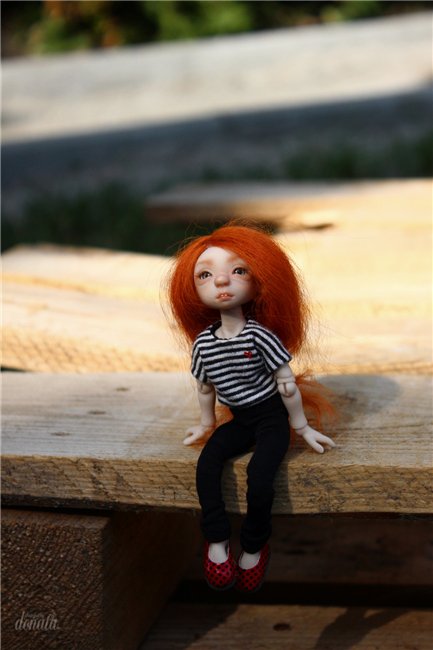 Непоседа Фиби. Авторская бжд-мышка Лидии Снуль (фото 3)