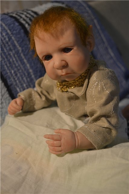 Ну очень серьезный Эльфик ООАК (фото 5)