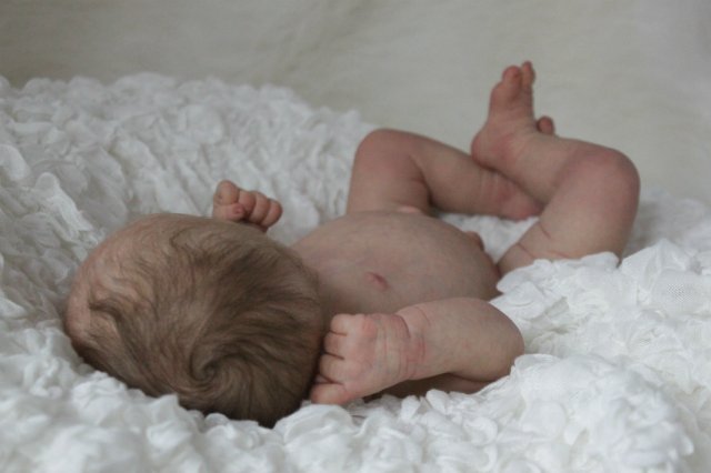 Спящий малышок Жульенчик. Куколка реборн Вишни Виктории