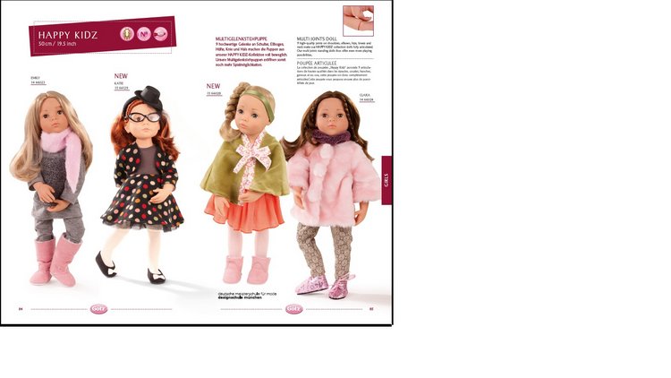 2015 Gotz Catalogue — Куклы Gotz (Готц): Ханна