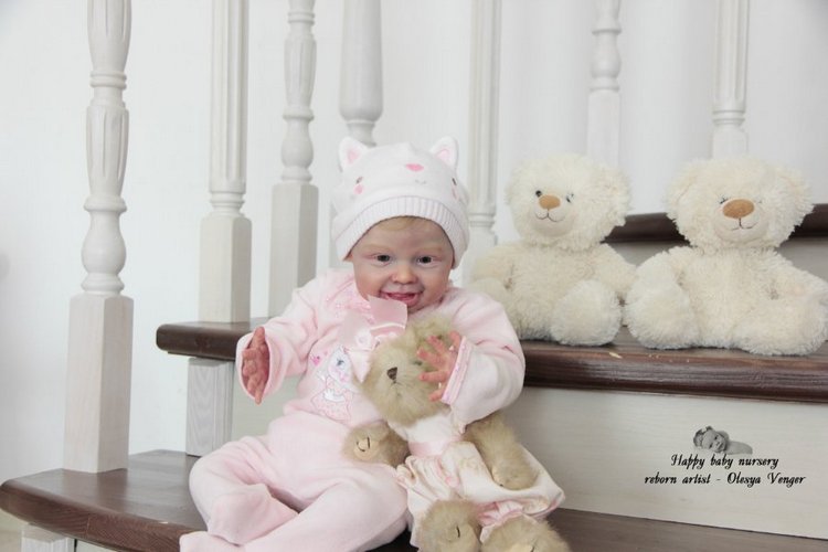 Мой солнечный лучик, моя радуга, мое счастье, моя Милена, Миленочка, Милеша. Кукла реборн Олеси Венгер