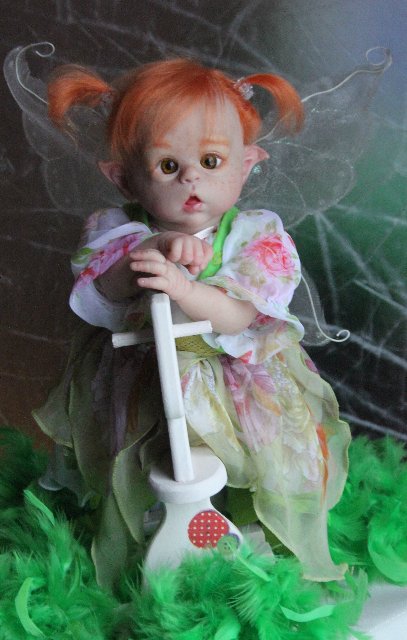 Чудо в перьях, кукла-реборн Элины Кудрявцевой