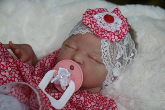 Спящая малышка Рози 2. Куколка реборн Виктории Вишни