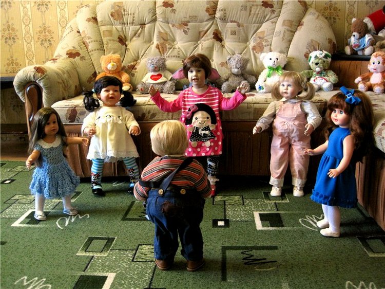 Пончик Эдер. Радость встречи. Коллекционна кукла Susi Eimer (фото 8)