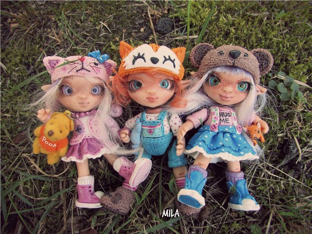 Авторские куколки из полимерной глины от Милы