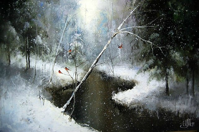 Виртуальная выставка картин "Дыхание зимы"