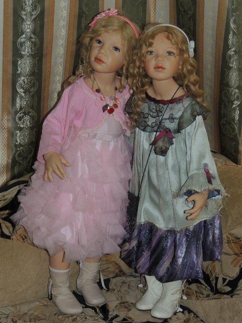 Сестрёнки заверушки Ливия и Паула. Куклы Zawieruszynski