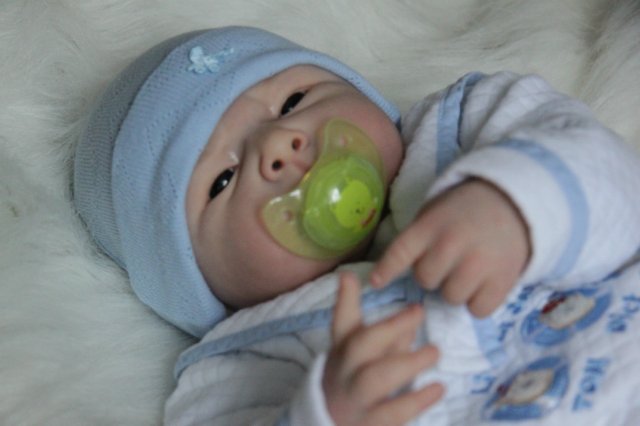 Ноэльчик... очень серьезный малыш... Куколка реборн Вишни Виктории