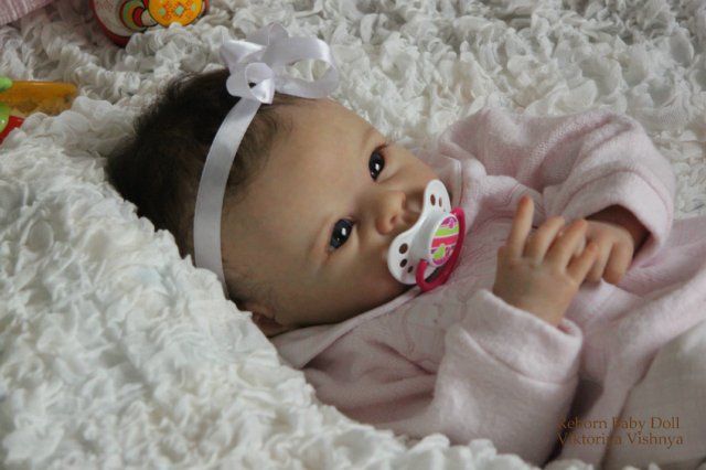 Девочка Кристочка... Куколка реборн Виктории Вишни