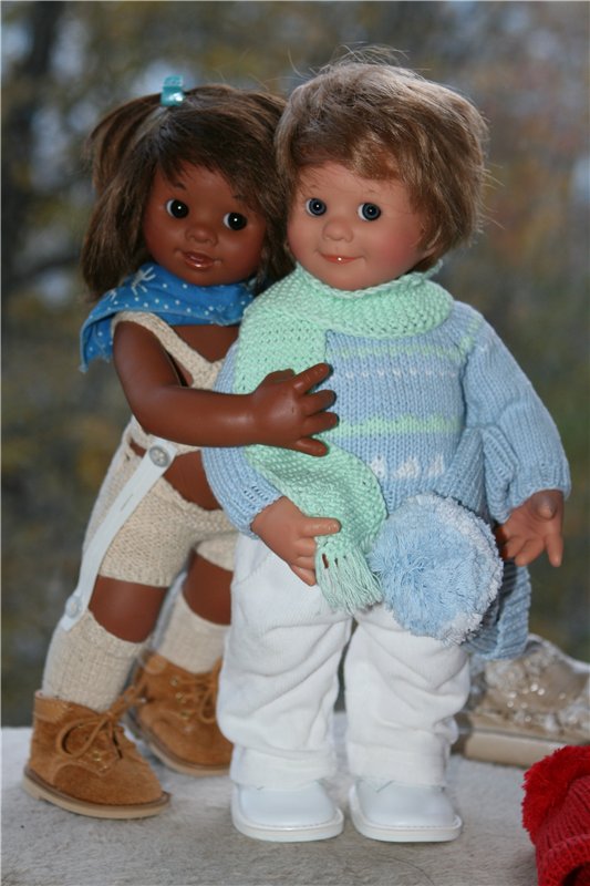 Сладкая парочка - зефирчик с шоколадом или Лука и Штрубеллина, студийные вихтелята Rosemarie Anna Muller