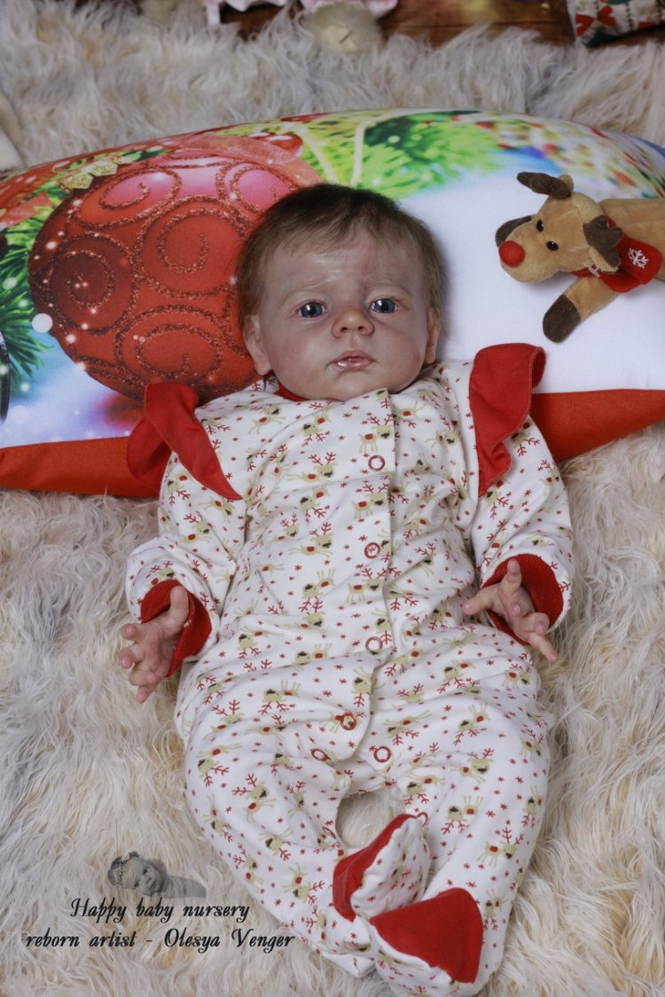 Моё предновогоднее чудо, моя Карлотта. Кукла реборн Олеси Венгер