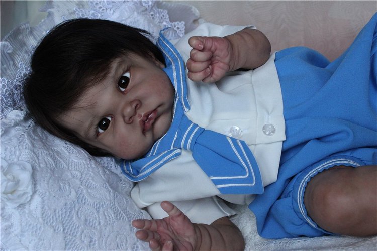 Малыш - Матросик Баир. Кукла реборн Светланы Преображенской (фото 6)