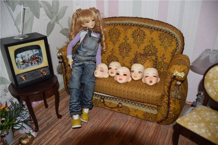 Распаковка MiniFee Chloe от Fairyland, а также сравнительные фото других бжд кукол мсд формата, проживающих у нас