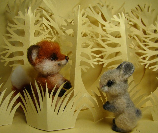 Мы играли в прятки и заблудились... Авторские игрушки валянием из шерсти Ольги Чернухо (фото 2)