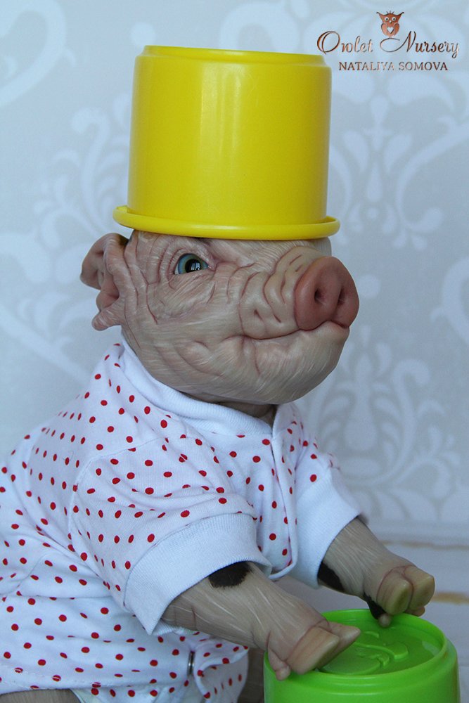 Свинка Пеппа и её младший братик Джордж. Поросята реборн Наталии Сомовой