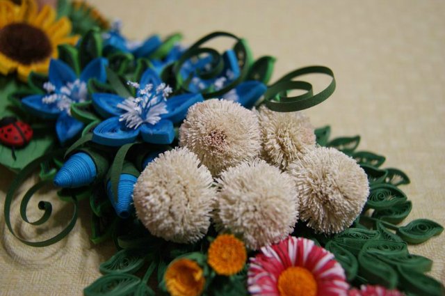 Веночек в цветочек. Квиллинг