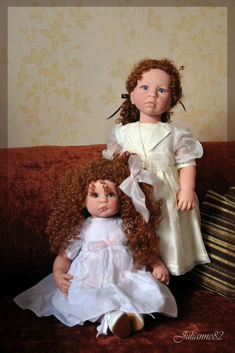 Middleton Doll: "Winter Splendor" из серии L'Innocence автор Ева Хеланд и кудряшка "С Днем Рождения, Тедди!"