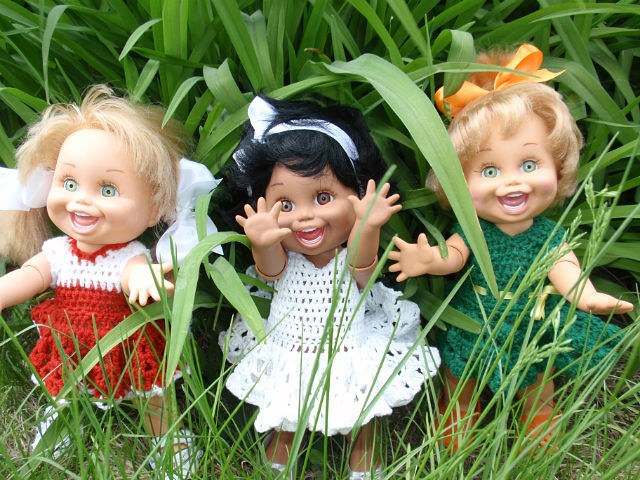 Летняя прогулка Наталок — Куклы Galoob Baby Face (Фейсинки): винтаж 90 (фото 7)