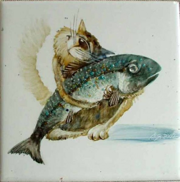 Усатые-полосатые. Коты художника Анатолия Ярышкина (фото 10)