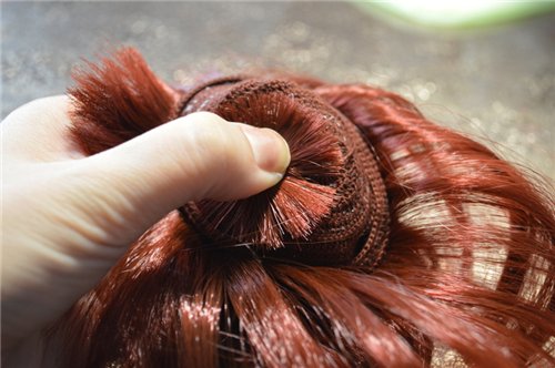 Изготовление клеевого парика для куклы своими руками из сарана: Мастер класс