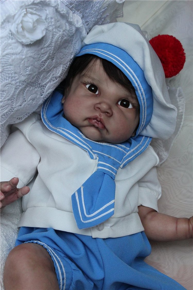 Малыш - Матросик Баир. Кукла реборн Светланы Преображенской (фото 4)