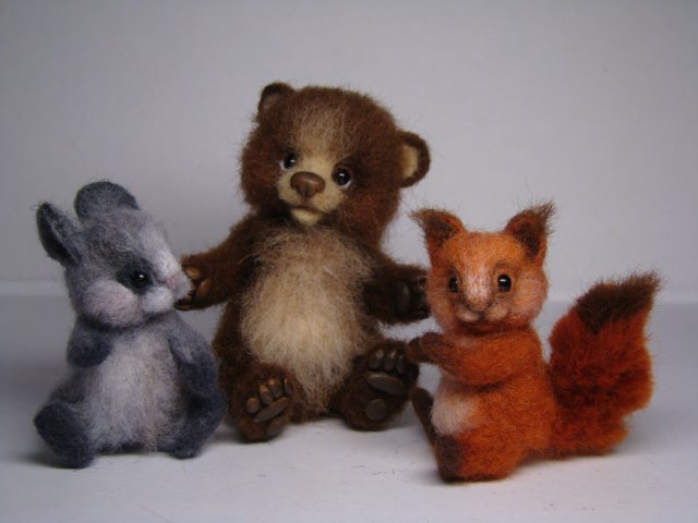 Бельчонок и Ко. Авторские игрушки валянием Ольги Чернухо (фото 10)