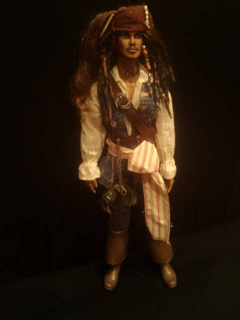 Джек Воробей ооак - портретная кукла (фото 5)