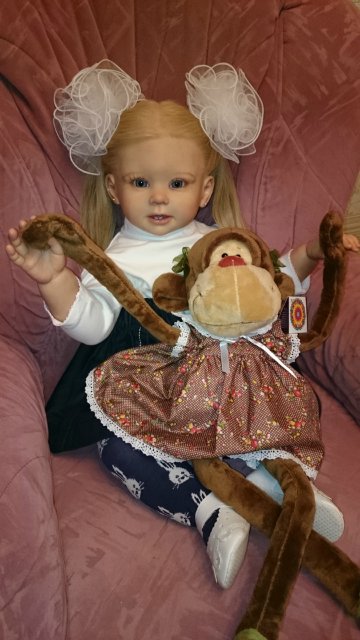 Мое солнышко - малышка Джастина из молда Бонни by Linda Murray