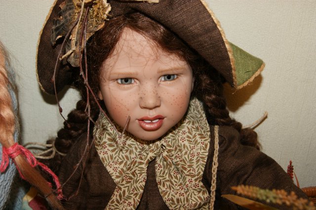 Три осенние принцессы. Коллекционные куклы