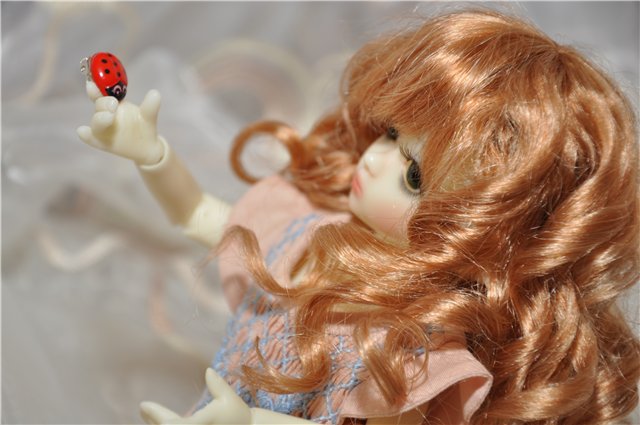 Зеленоглазое рыжее солнышко. Мой первый тиник Lillie Elf от Kaye Wiggs