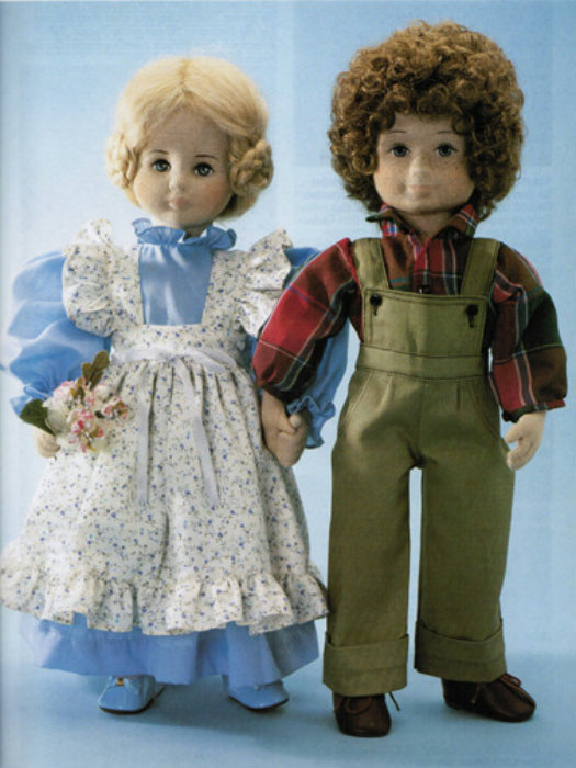 Про текстильных кукол Glorex