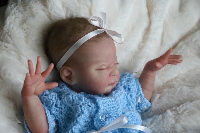 Спящая малышка Рози 2. Куколка реборн Виктории Вишни