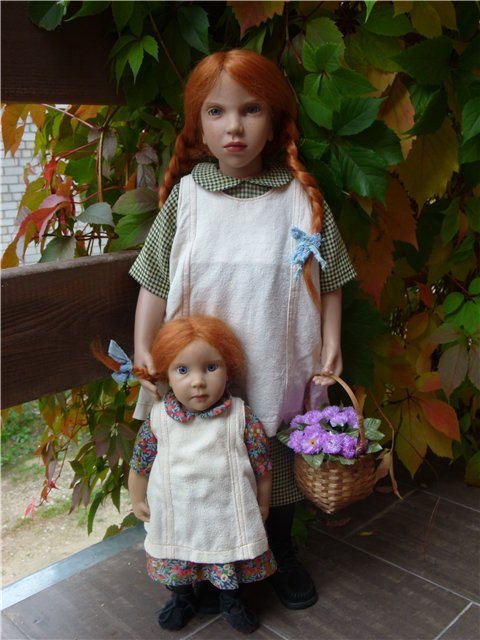 Две сестры-Лотта и Фанни. Коллекционные куклы