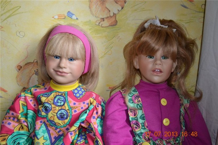 Две необычные сестры Lesslie and Mandy от Renate Hornung | Бэйбики Две необычные сестры Lesslie and Mandy от Renate Hornung