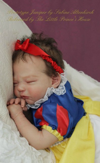 Прекрасная спящая белоснежка Прототип молда Juniper kit by Sabine Altenkirch