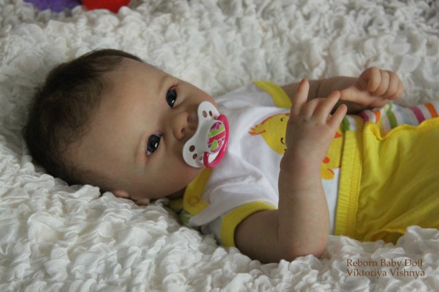 Девочка Кристочка... Куколка реборн Виктории Вишни (фото 9)